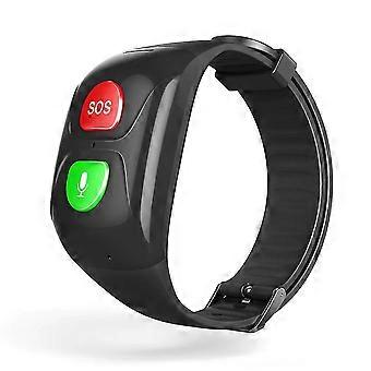 Äldre Sos Smart Armband Smart Watch Bluetooth Gps Information Push Puls SömnÖvervakning Anti-lost Armbandsur