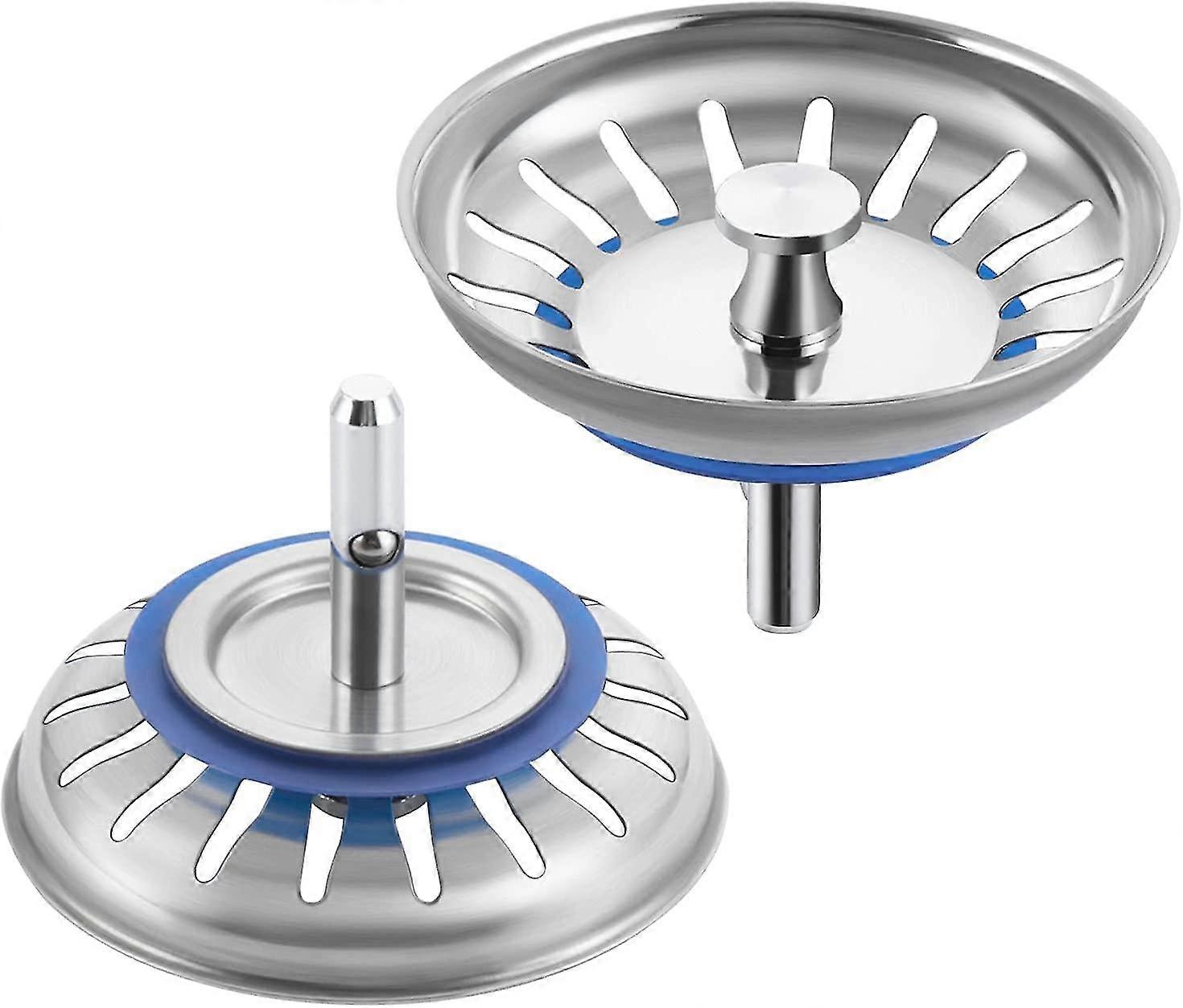 Spüle Sieb Plug Küche Abfall Stopper Edelstahl Spüle Stecker Korb 2 Pack