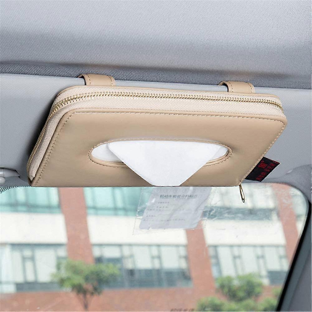 Auto-Taschentuchhalter, Autovisier-Taschentuchhalter, perfekte einfarbige Auto-Taschentuchbox, Taschentuch-Kofferhalter