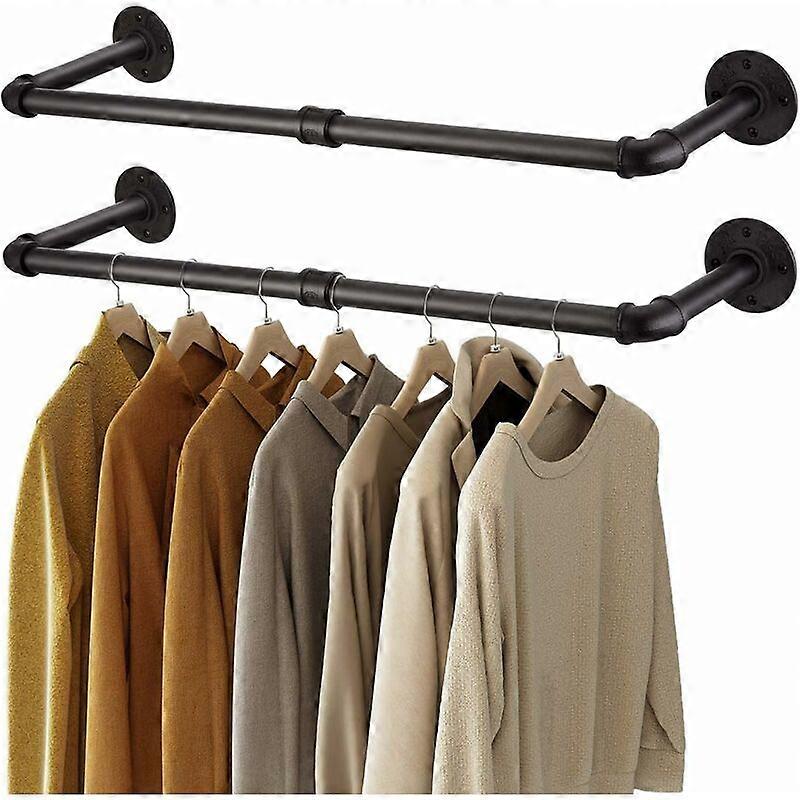 Wall Mounted Industrial Pipe Clothes Rack for Clothes Rod