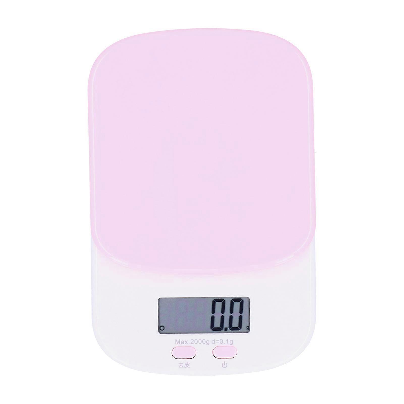 DIY Kitchen Electronic Scale 0.1g HighAccuracy Portable Mini Scale for Kitchen Home(Pink )