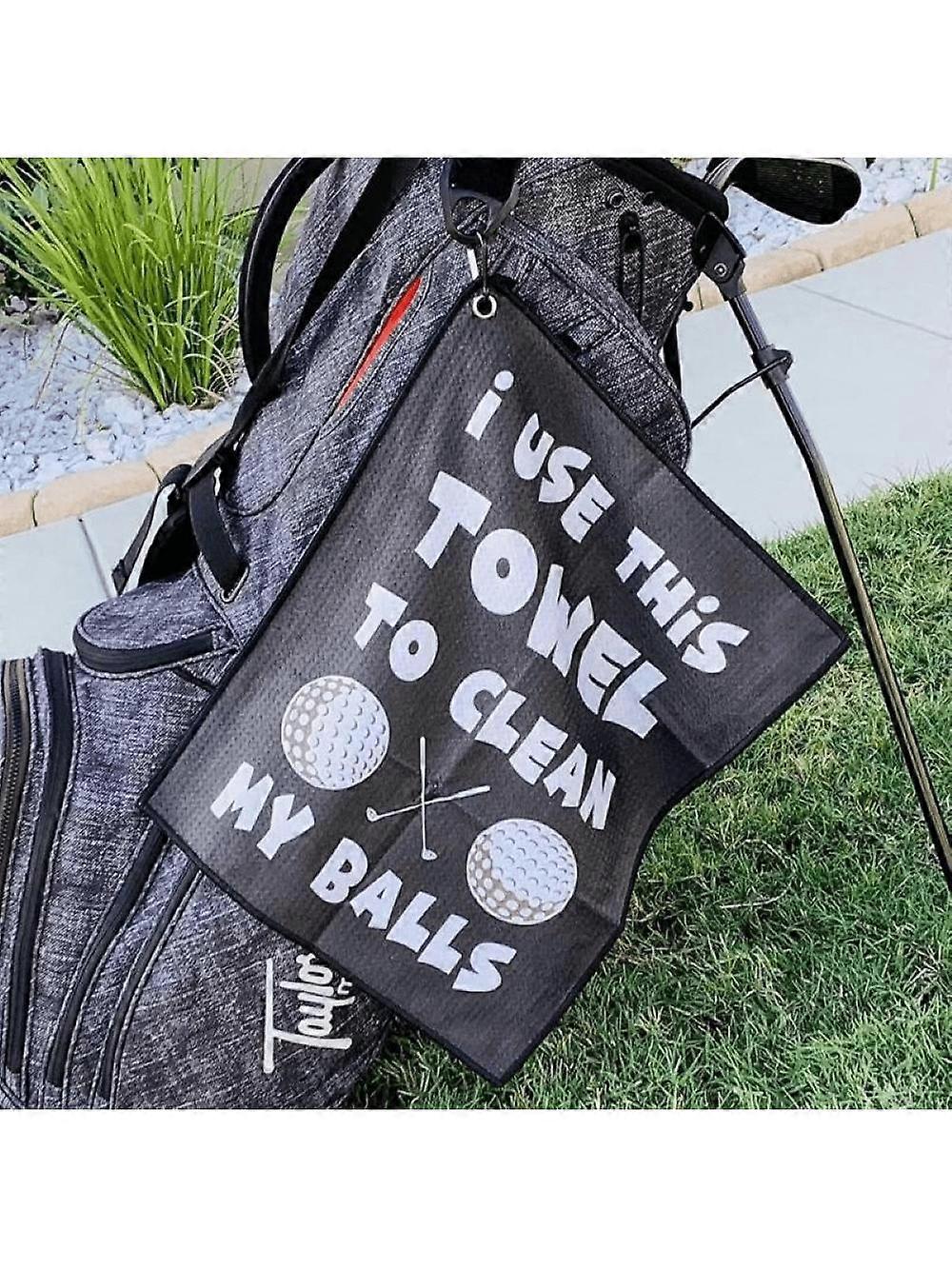 منشفة الجولف ، هدايا الجولف مضحكة للرجال الزوج صديقها أبي لاعبي الغولف / مروحة الجولف ، مناشف الجولف الجديدة لأكياس الجولف مع مشبك ، عيد ميلاد ، إكسسوارات الجولف.