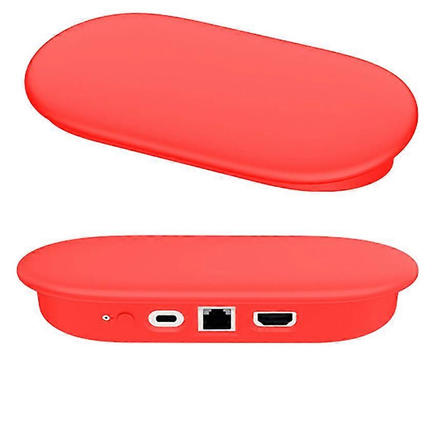 Mainframe Protective Case for Google TV Streamer(4K) Anti-Drop Specialized Silicone Protective Case Accessories (Red)