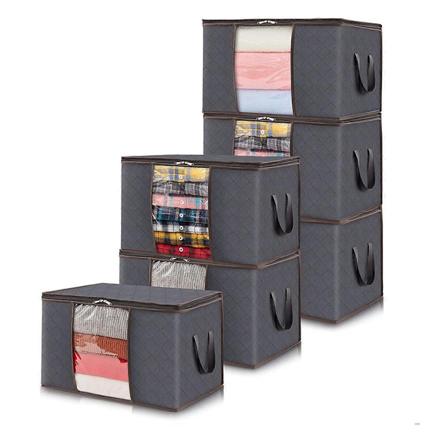 6 pieces 90L storage bag, foldable storage box