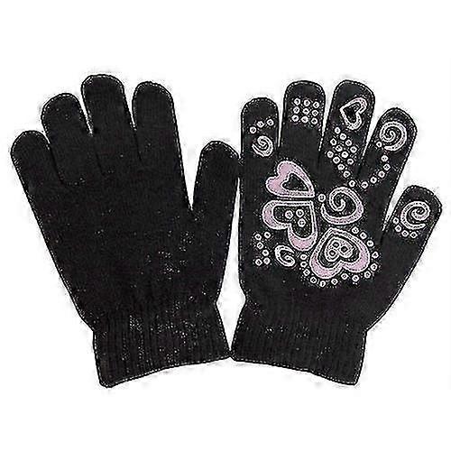 Girls Fun Winter Magic Gloves With Rubber Print