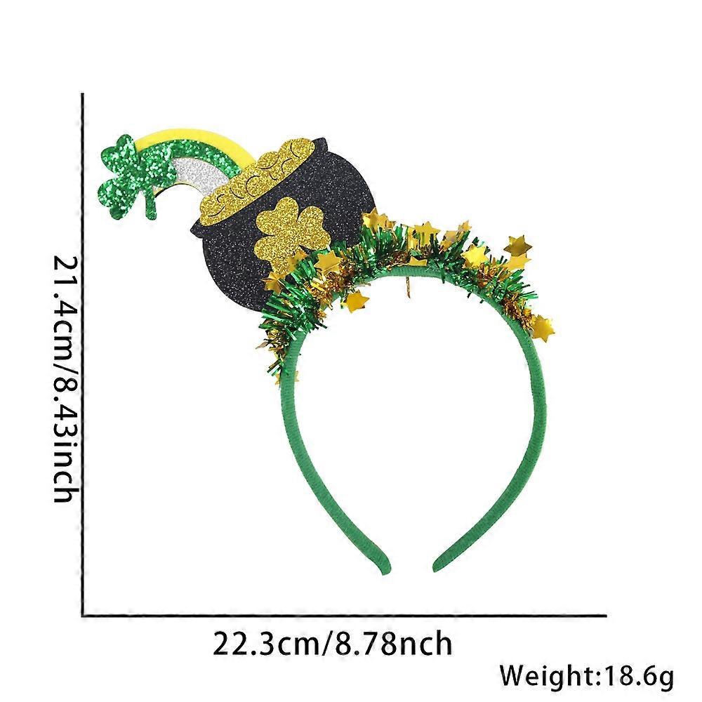 Rainbow Gold Coin Jar Celebration Headband(2 pieces)