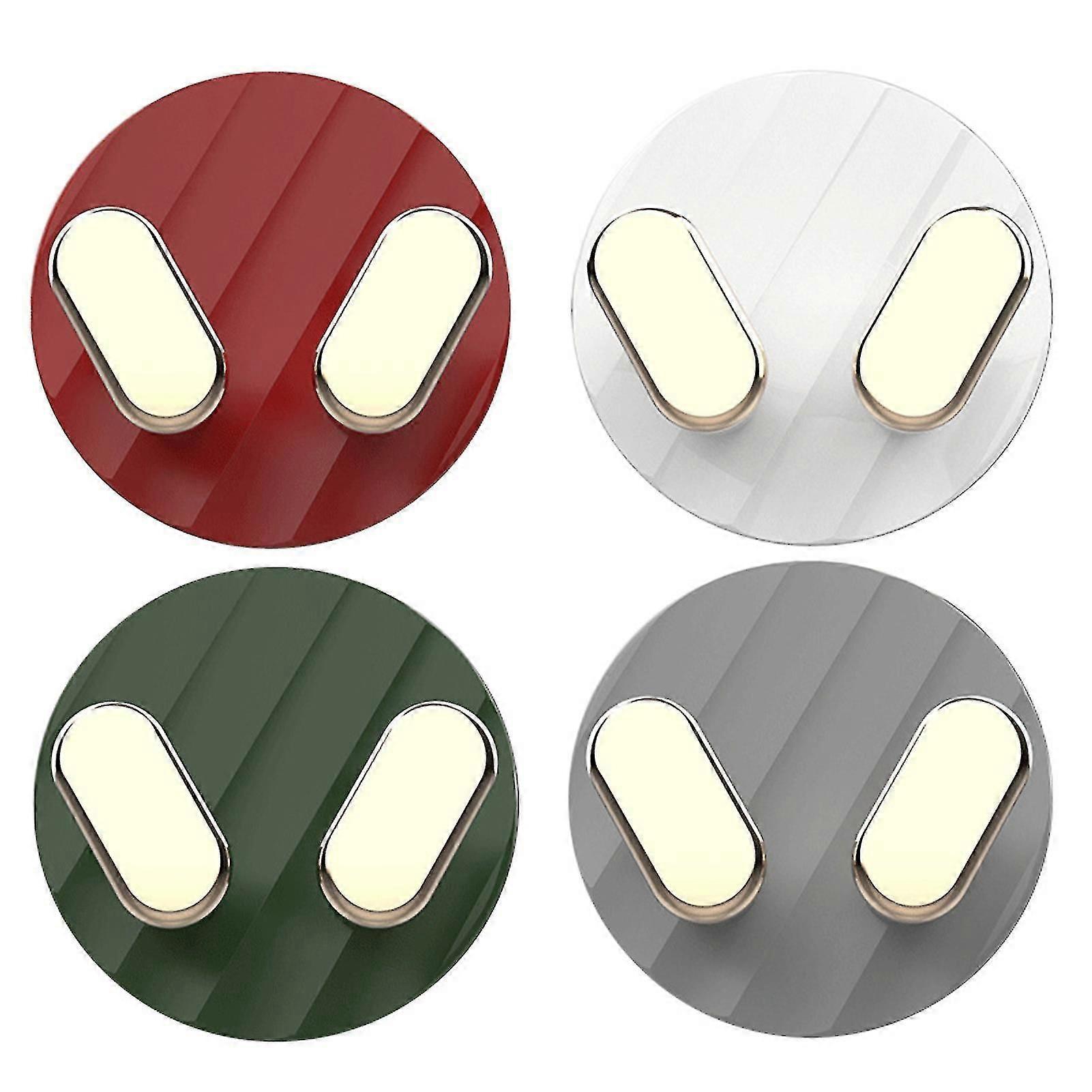 4 Pcs Power Plug Socket Holder Multifunctional Adhesive Hanger Punch-free