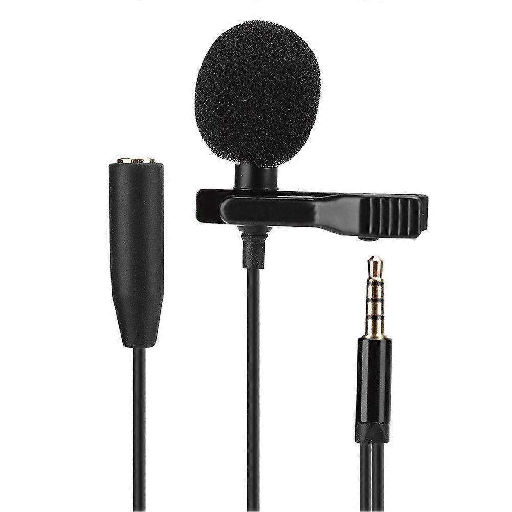 Compact Mini Collar Clip Microphone for Mobile Live Broadcast & Recording with Low Noise