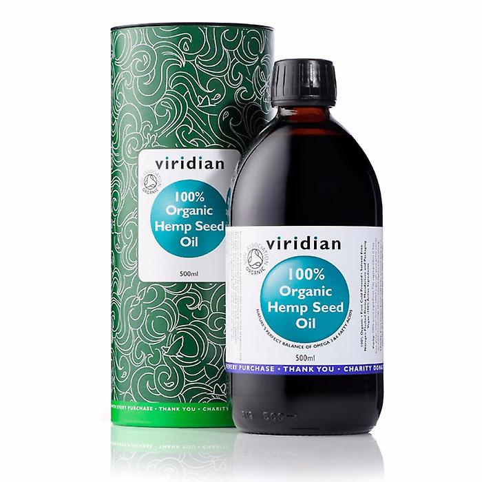 Viridian Hemp Seed Oil 100% Organic, 500ml