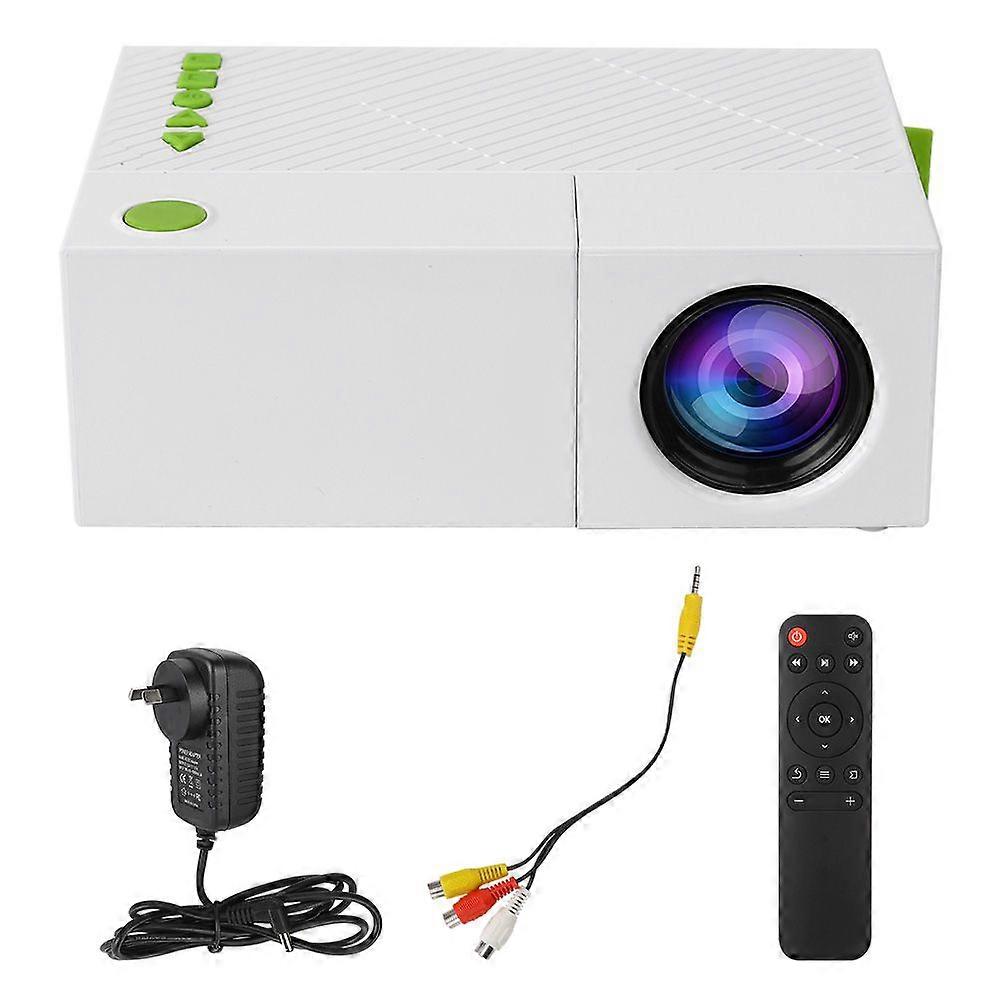 LED Projector Mini Handheld Portable Support 1080P Home Theater with Multi-Function Interface 100-240VAU Plug