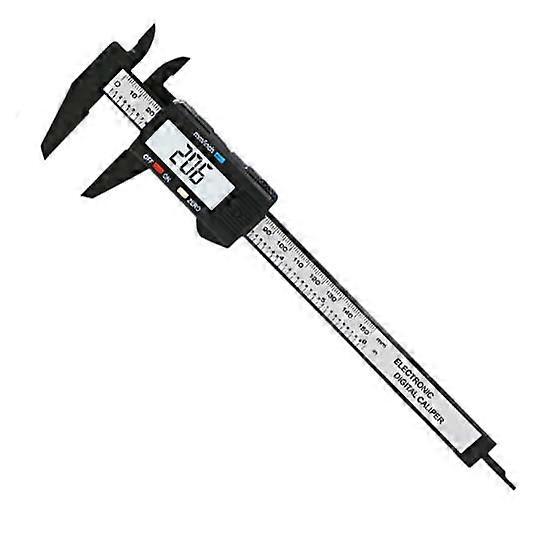 Electronic LCD Digital Display Plastic Vernier Caliper Gauge Measuring Tool