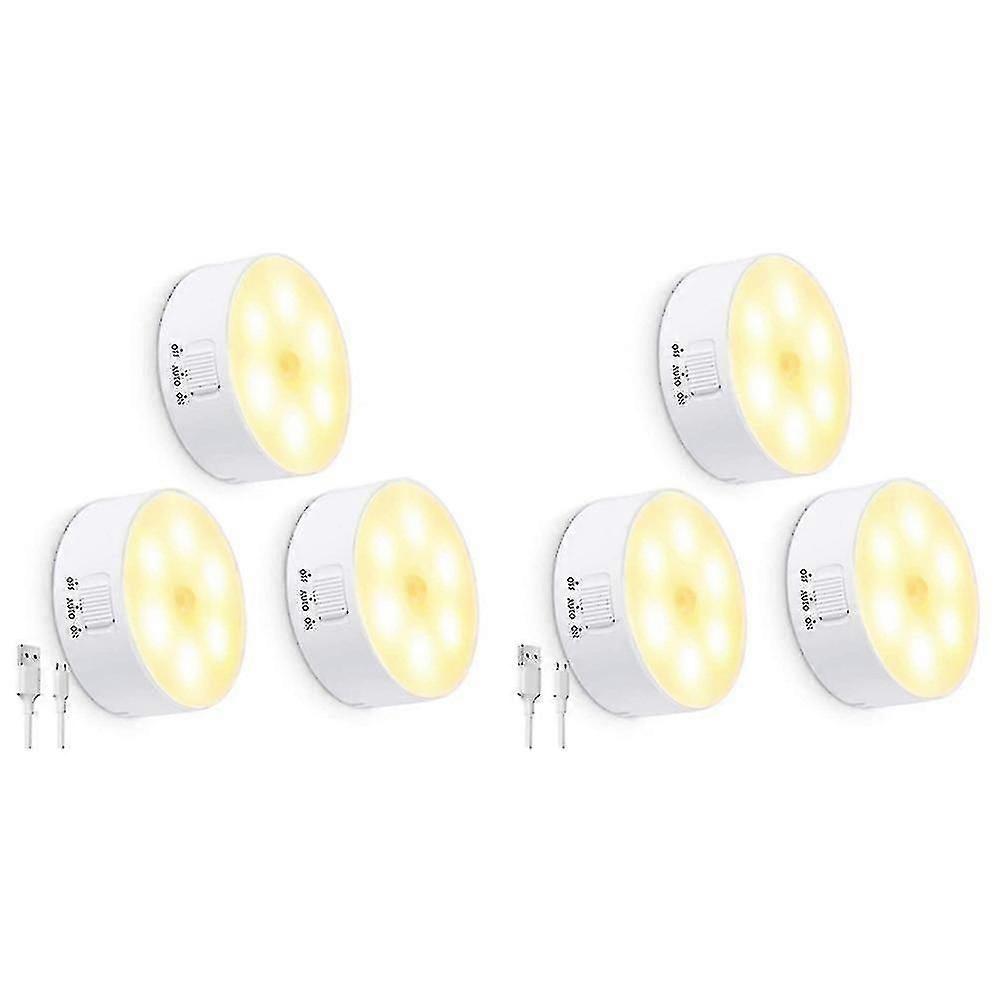 3 Packs Led Night Light Motion Sensor Activated Magnet Stick
