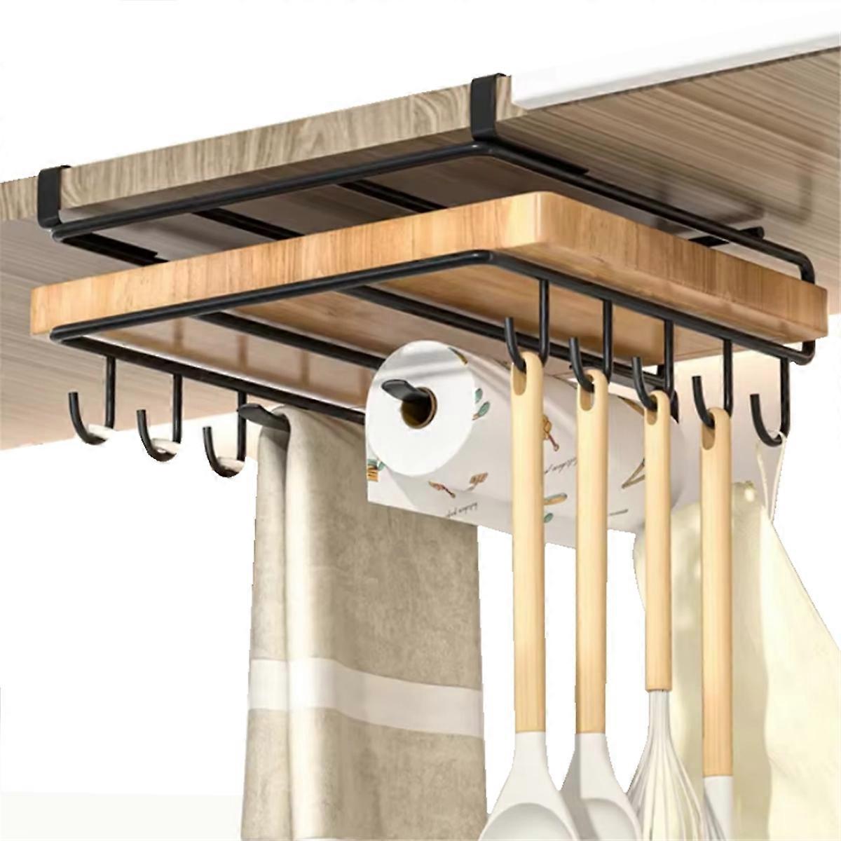 Κουζίνα Non-Punch Storage Rack Multi-Function Cutting Board Storage Rack Cabinet Hanging Under-Cabi