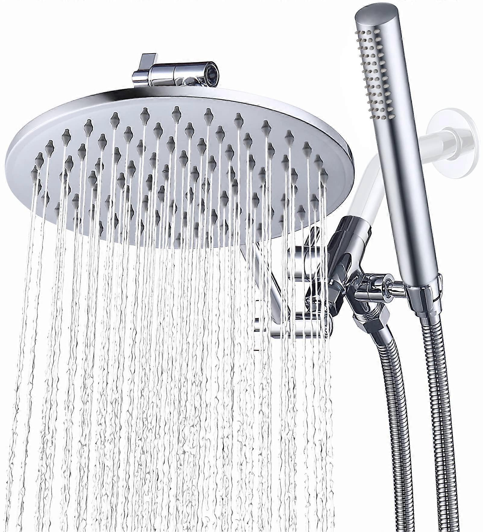 Metal double shower set 8 inches