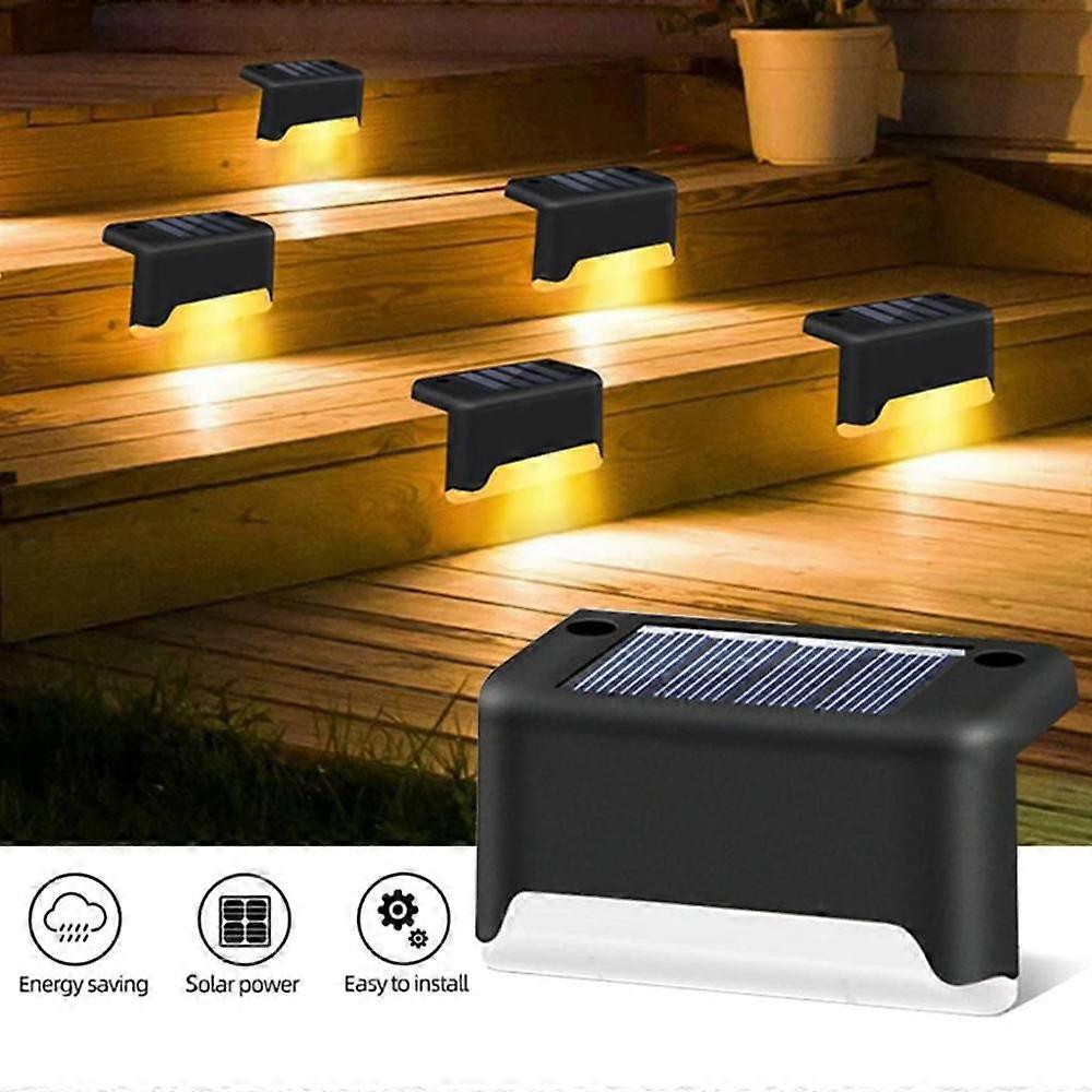 Deck Lights, Solar-Powered, Waterproof, Dusk to Dawn