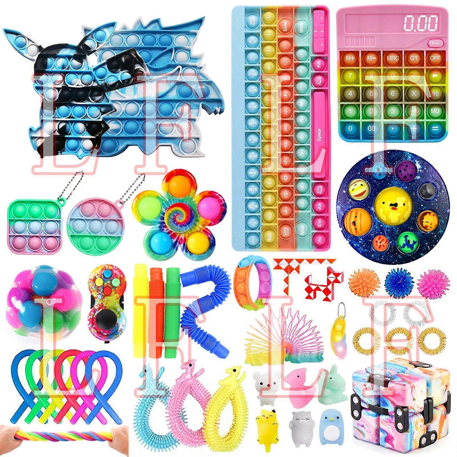 TG18572I1 # Christmas venting and stress relief toy set fidget cube knitting net SQUISHY FOXMIND