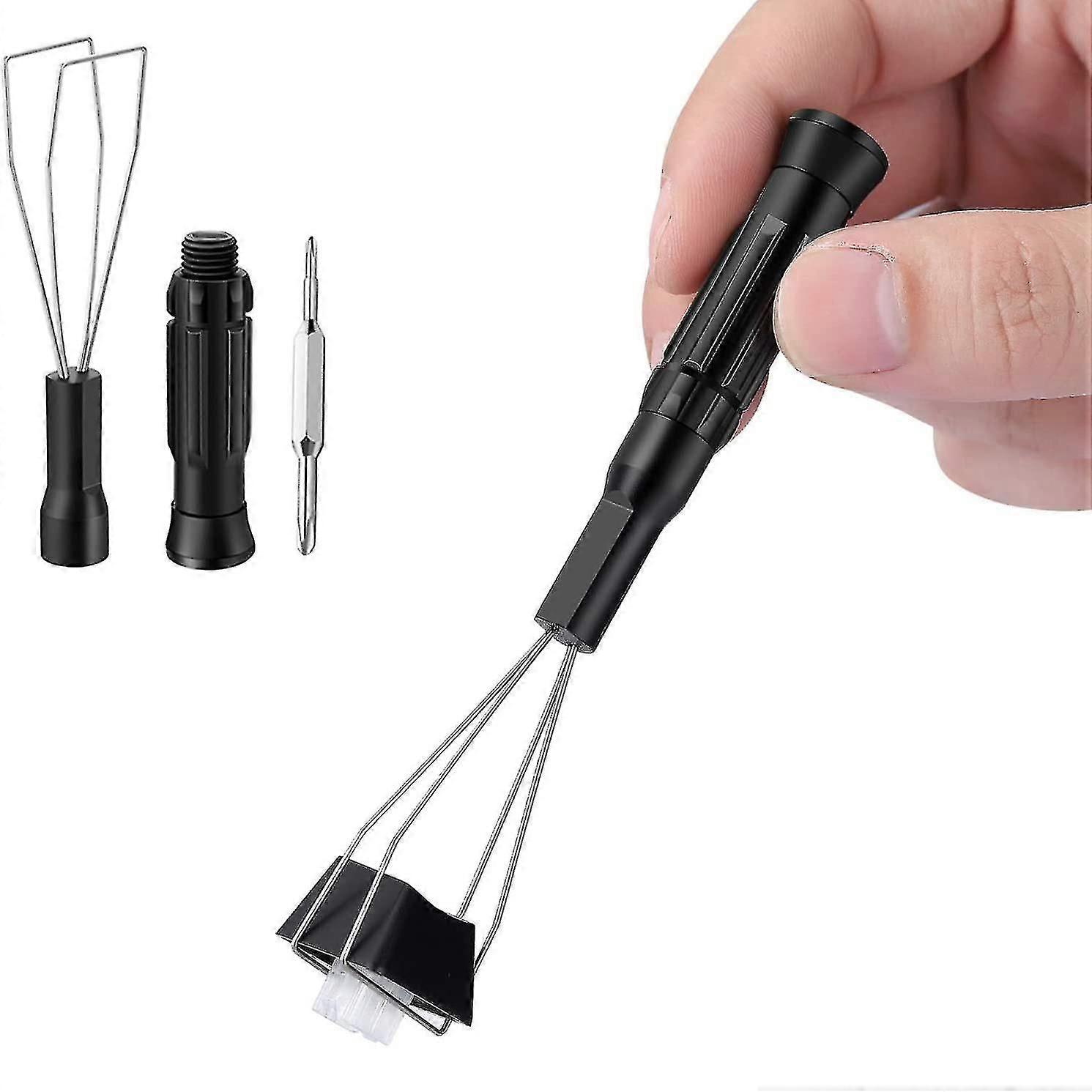 Keycap Puller 3-in-1 Multifunctional Mini Screwdriver Keycap Removal(1 Piece, Black)