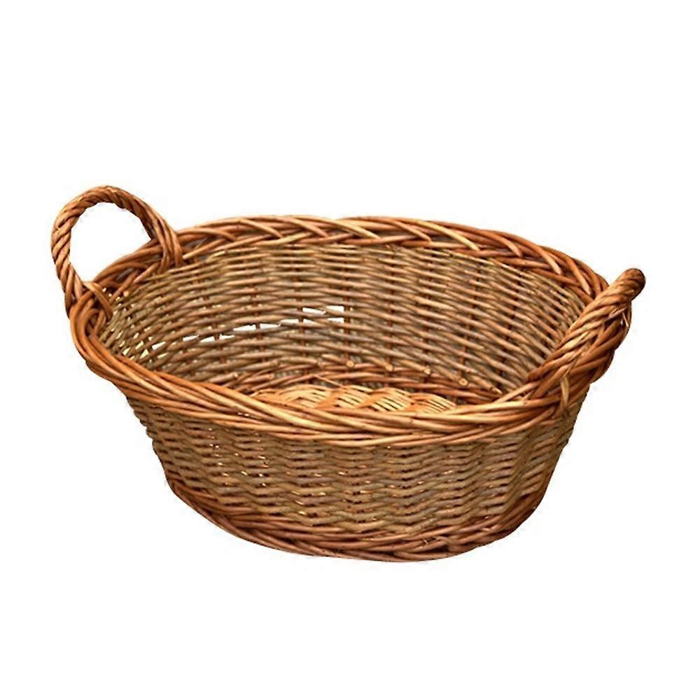 Mini Buff Willow Eton Oval Wicker Tray