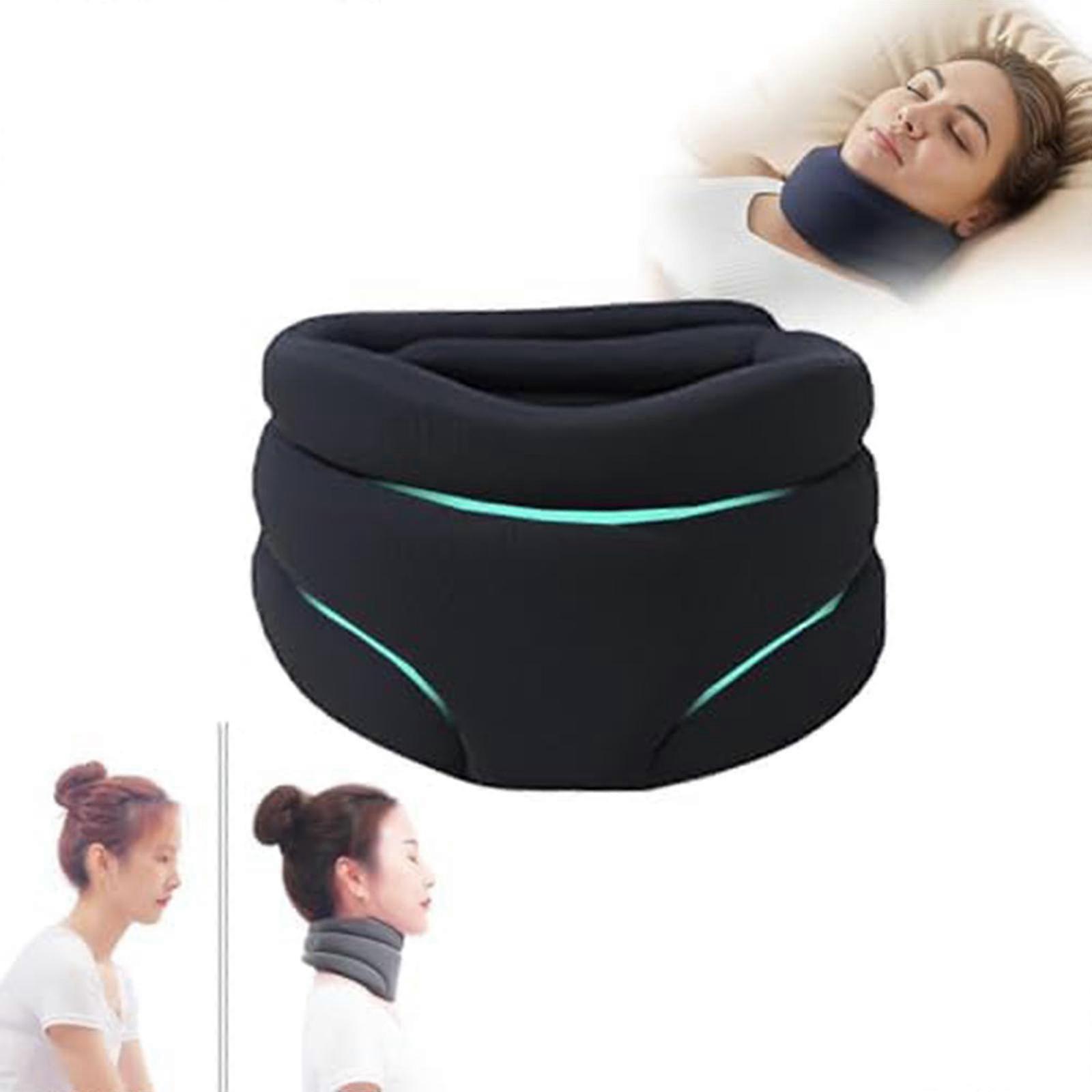 Adjustable Cervical Neck Brace for Snoring Relief, Orthopedic Sleep Support & Posture Correction