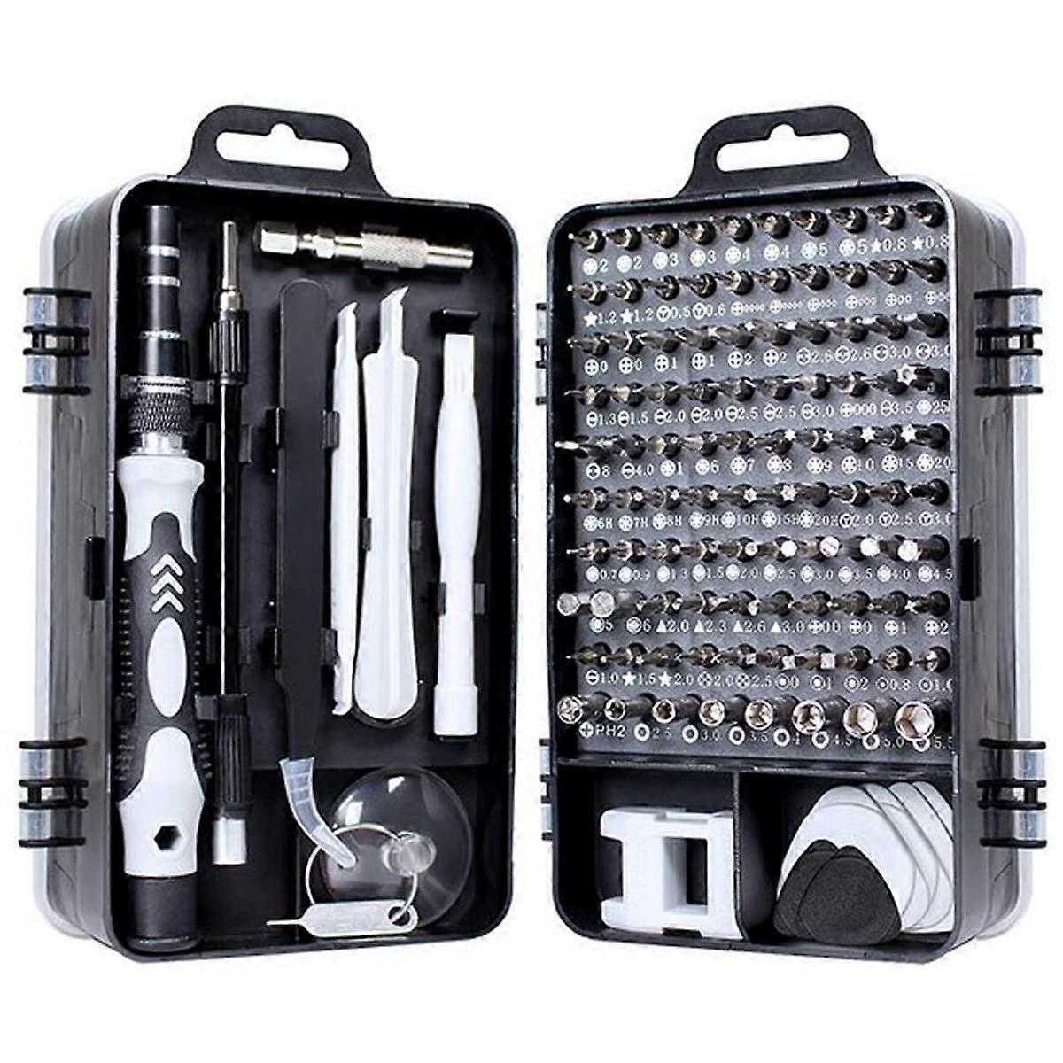 Precision Magnetic Multifunctional Screwdriver Set 115 in 1 with Interchangeable Bits and Ergonomic Grip for Easy Repairs