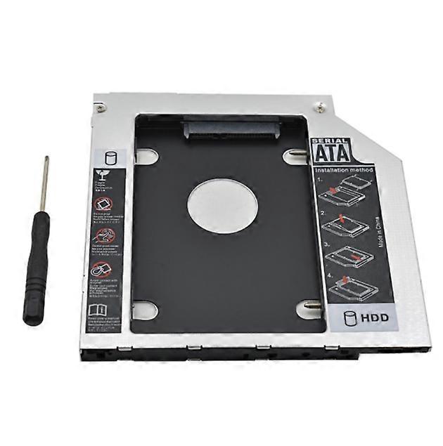 Ssd Hdd Enclosure For 9.5Mm Laptops, Optical Drive Replacement Offering Plug And Play With Universal Bezel