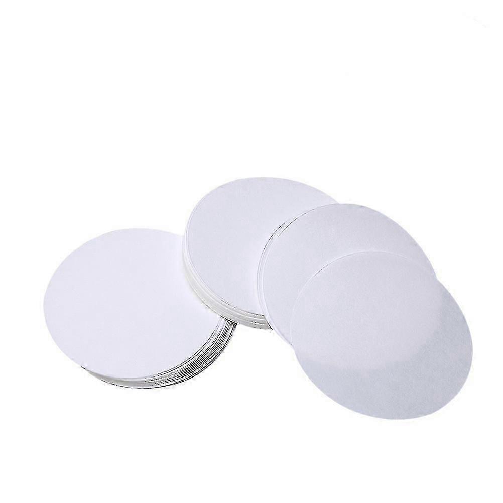 100 PCS 12.5cm Dia Premium Discs Medium Flow Rate Qualitative Filter Paper (White)