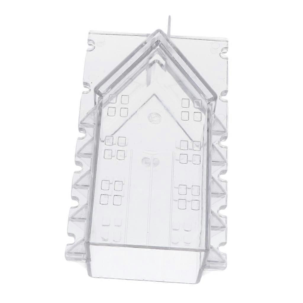 Clear Plastic House Candle