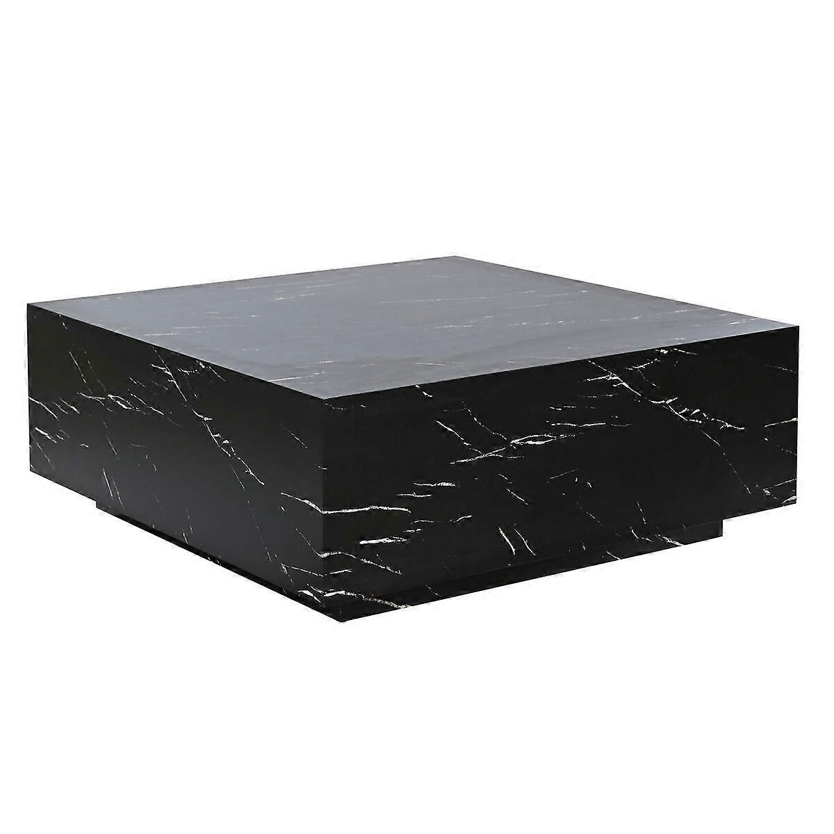 Centre Table Home ESPRIT Black MDF Wood 90 x 90 x 35 cm