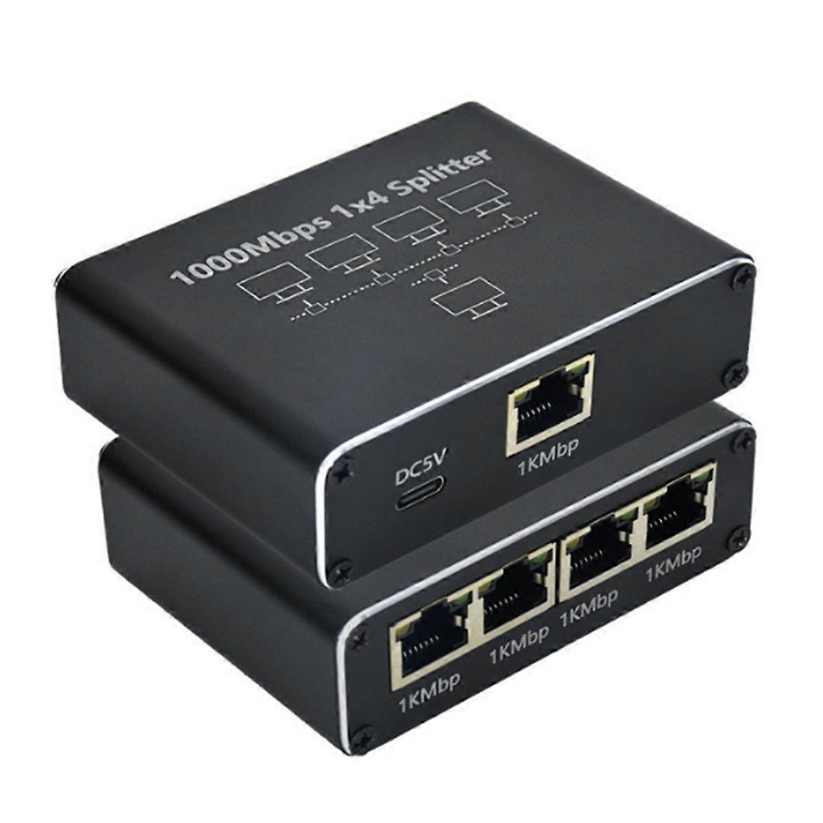 5 Port Gigabit Ethernet Switch with USB Power Cable,1000Mbps Ethernet