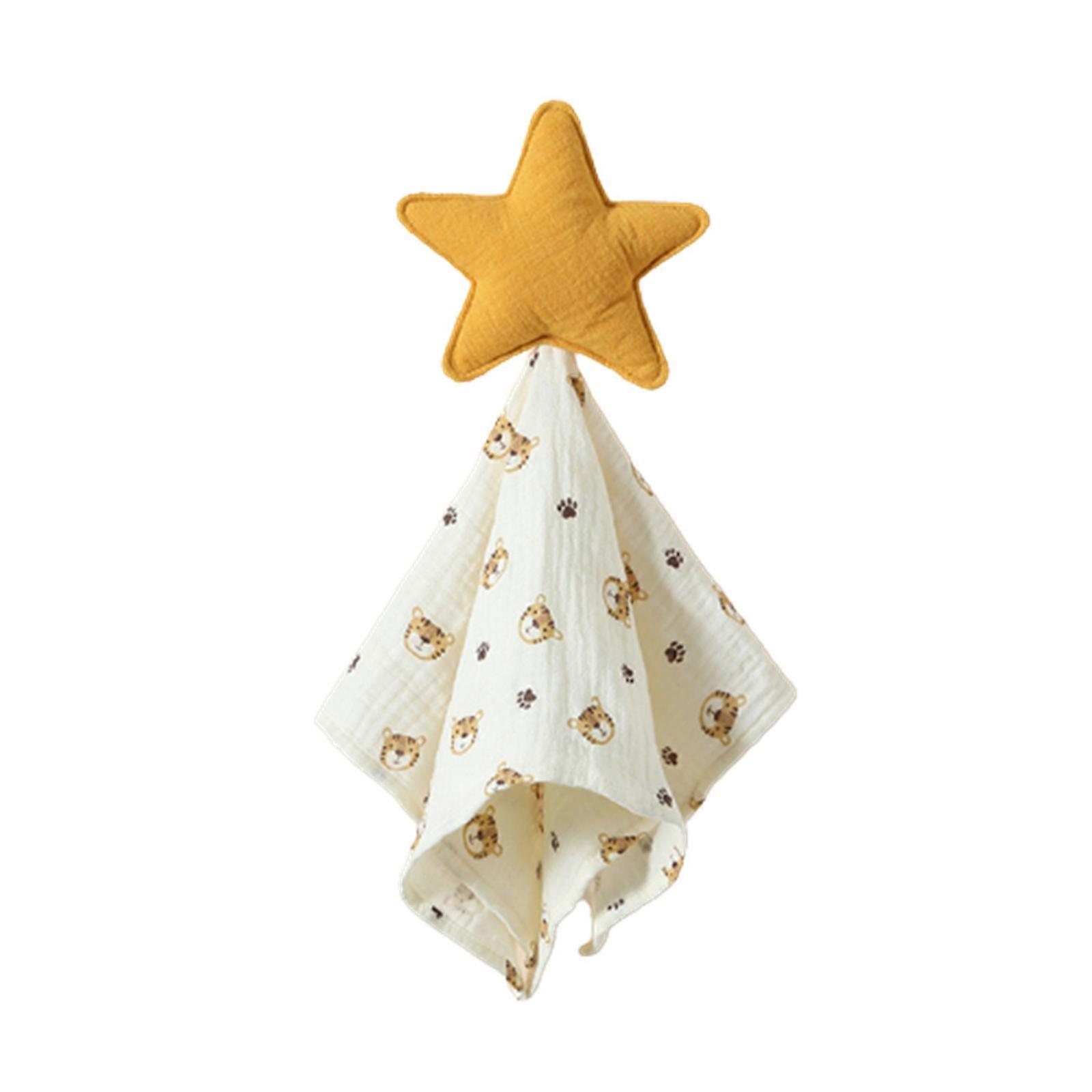 Baby Teething Towel Face Towel Soft Security Blanket Burp Cloth Muslin-Kerchief Soothing Bib Infants 0-3Y Shower Gift