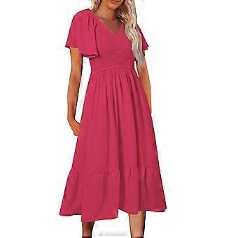 green emerald velvet dress R.Vivimos Maxi Dress for Women Long Sleeve V Neck Empire Waist Layered  Ruffle Boho Casual Flowy Long Dresses (Small, Beige) at Amazon Women's  Clothing store main image 1