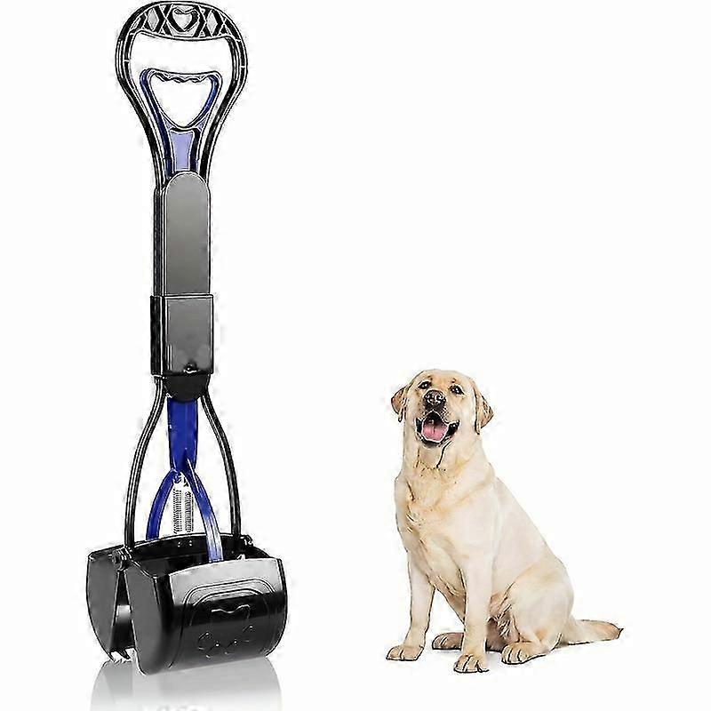 Ultra-Durable Dog Poop Scooper - Lightweight & Robust Construction with Effortless Squeeze Spring - Long Handle for Hassle-Free Pet Waste Clean Up