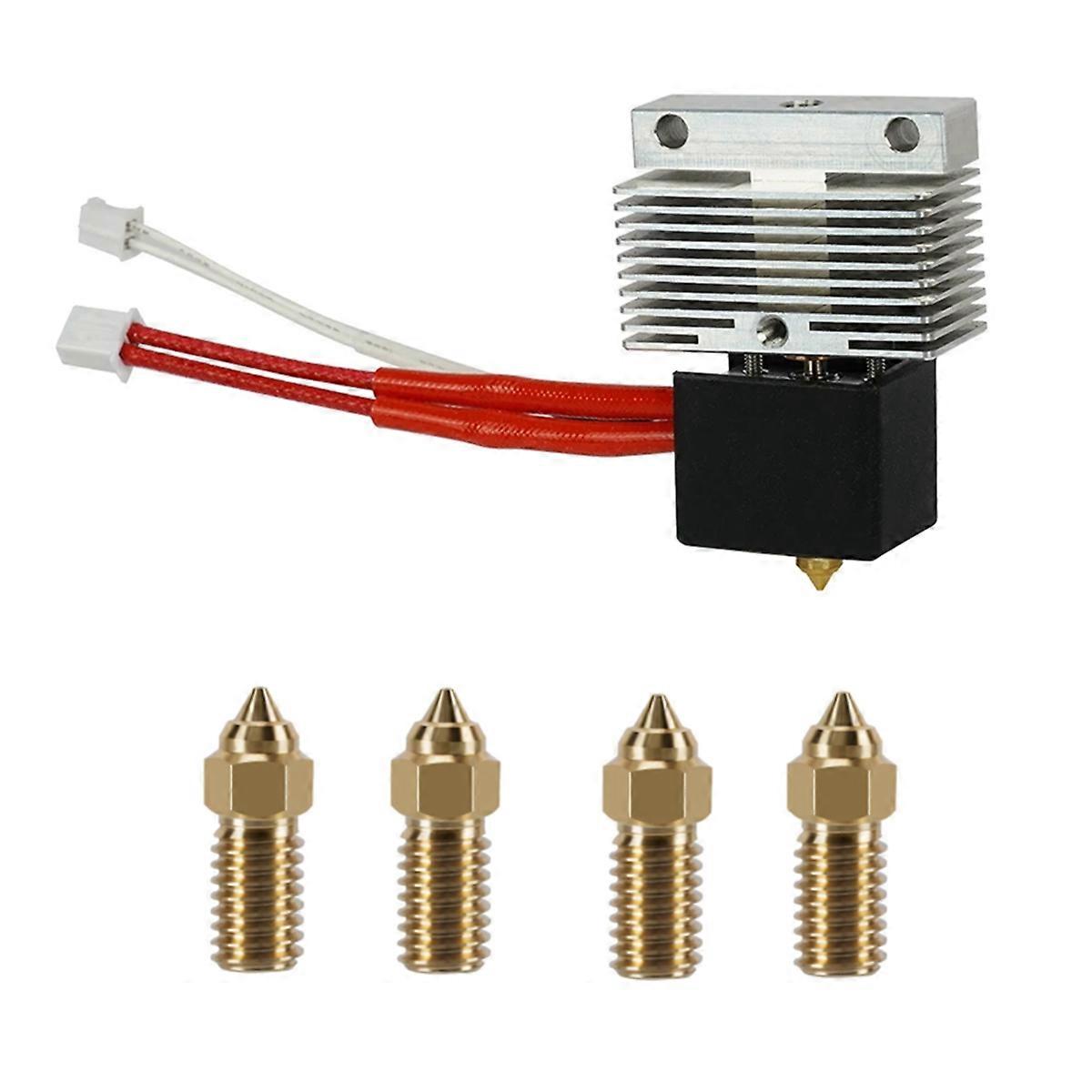 For Neptune 4/4Pro Hotend+0.2mm/0.4mm/0.6mm/0.8mm/1.0mm Nozzle Kit 24V 40W Heating Rod for Neptune4/