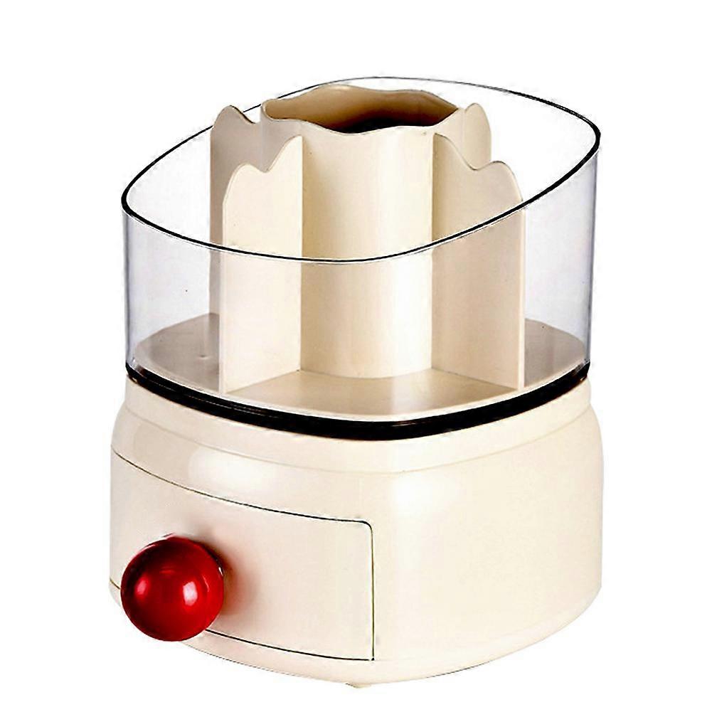 Rotating Makeup Organizer 5 Compartment Cosmetic Storage Organizer