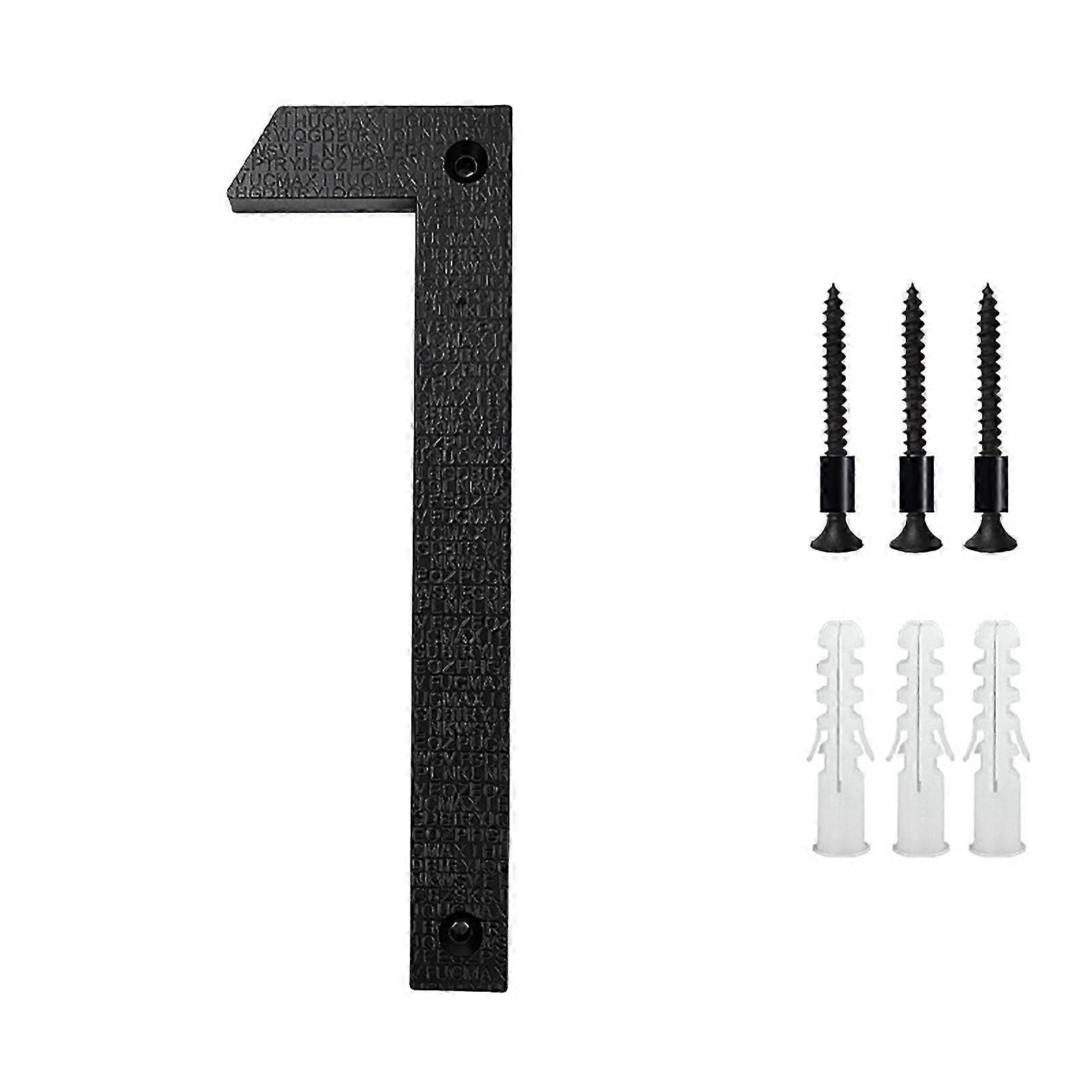 Black House Numbers Door Number Letters for Outside Signs Easy Installation Plastic Matte Numbers Letters Sign for Home Address Mailbox Jika SZRH A-G