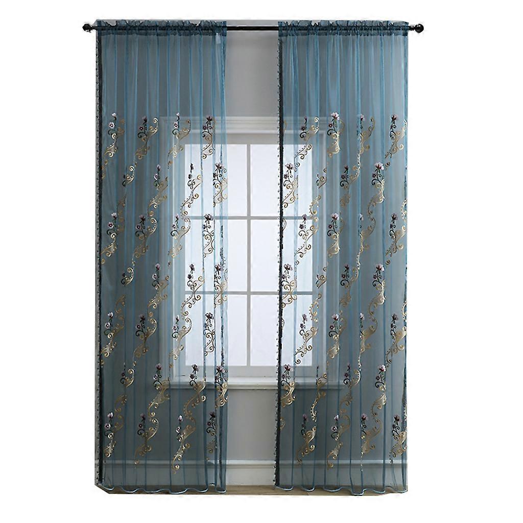 Yaldızlı İşlemeli Yarı Karartma Perdeleri için İskandinav Tarzı Yarı Gölgeleme Perdeleri Oturma Odası Yatak Odası Pencere Örtüsü Tedavisi için Minimalist Ev Dekorasyonu