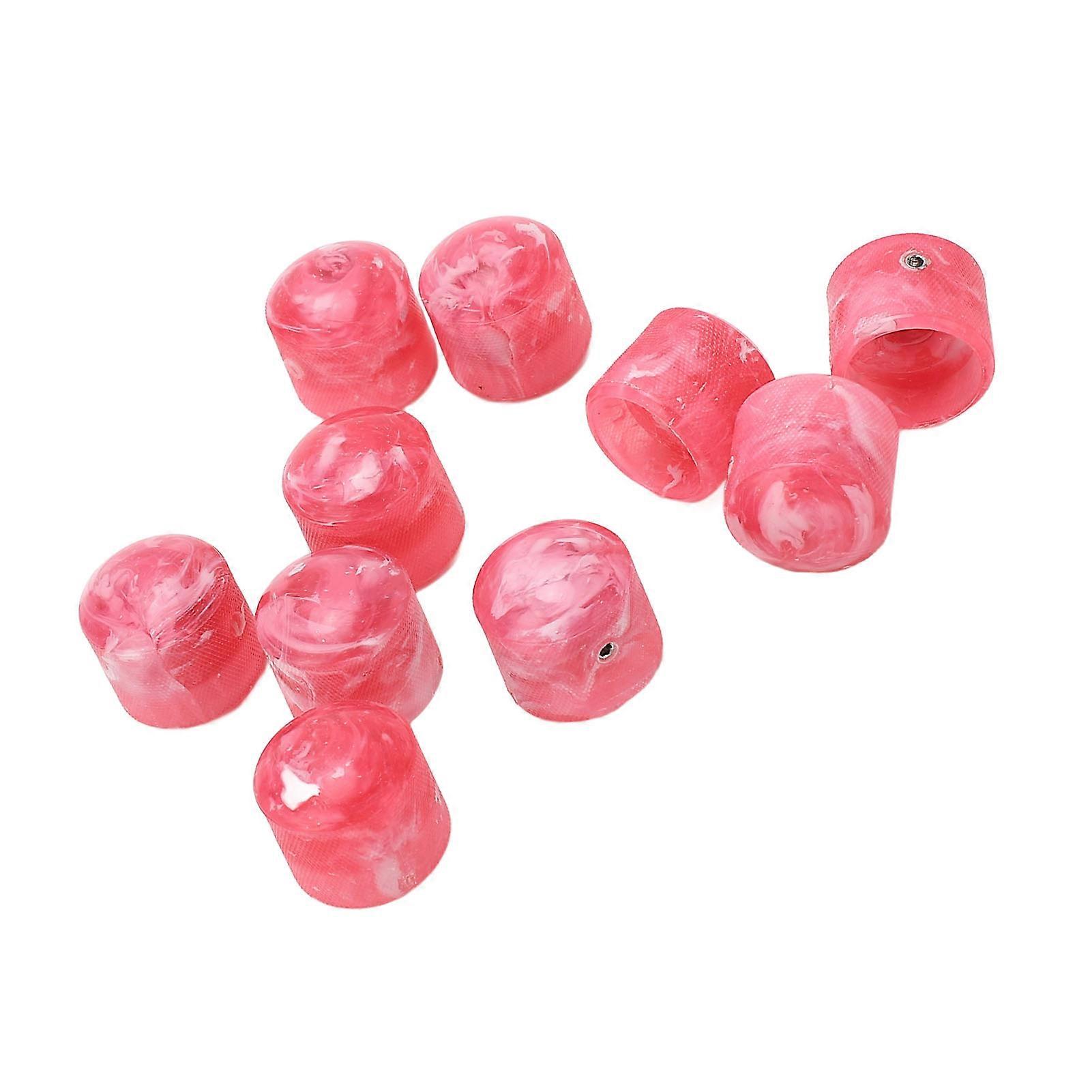 Plastic Volume and Tone Knobs for Electric Guitar and Bass, with Hex Wrench, Rose Red, GD89