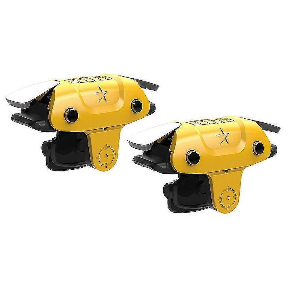 for PUBG Controller Mobile Phone Trigger Gamepad Gaming L1 R1 Controller for PUGB Android Yellow