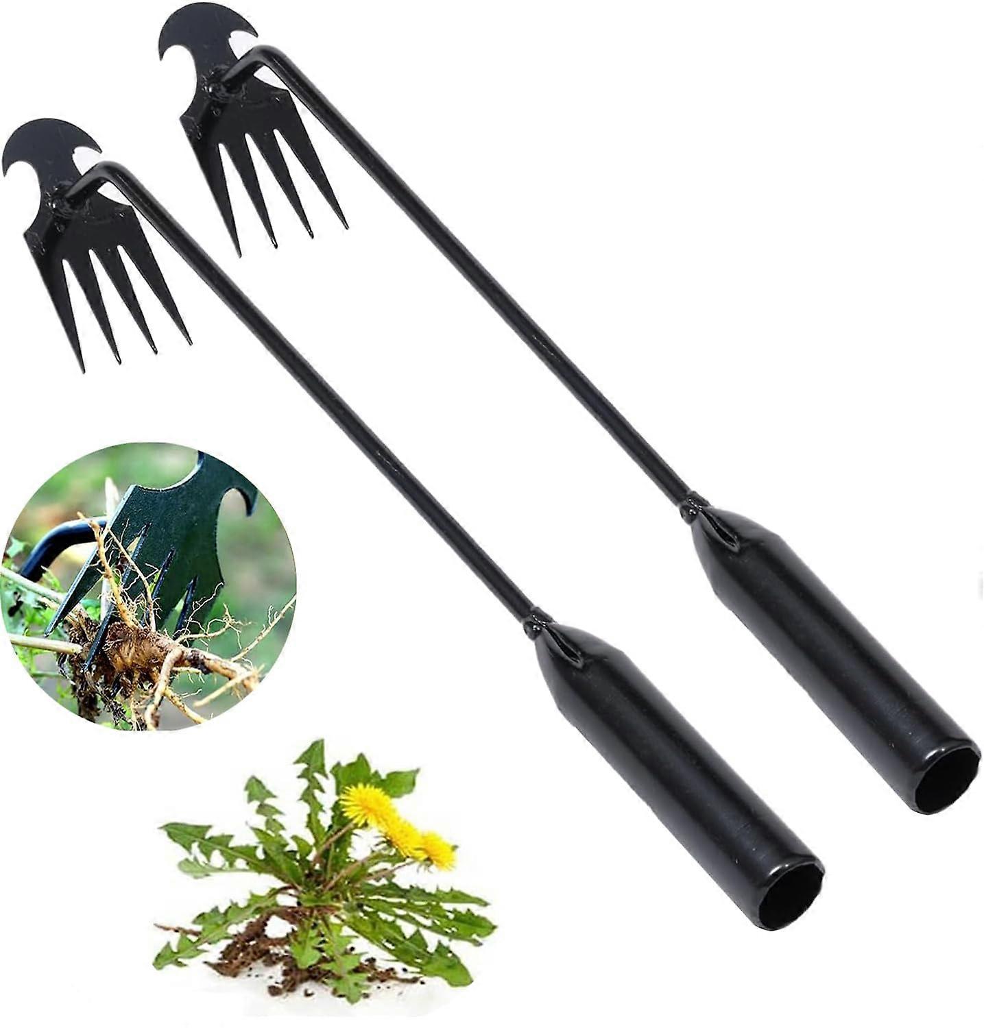 Weed Puller Tool New Durable Garden Weeder Portable For Vegetable Gardening Backyard Farm 2-Pack