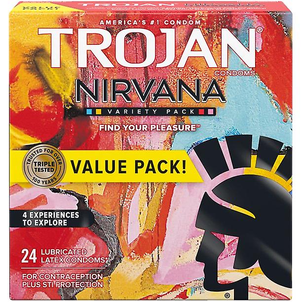 Trojan Nirvana Colle Ction Variety Pack Condoms - 24 Count