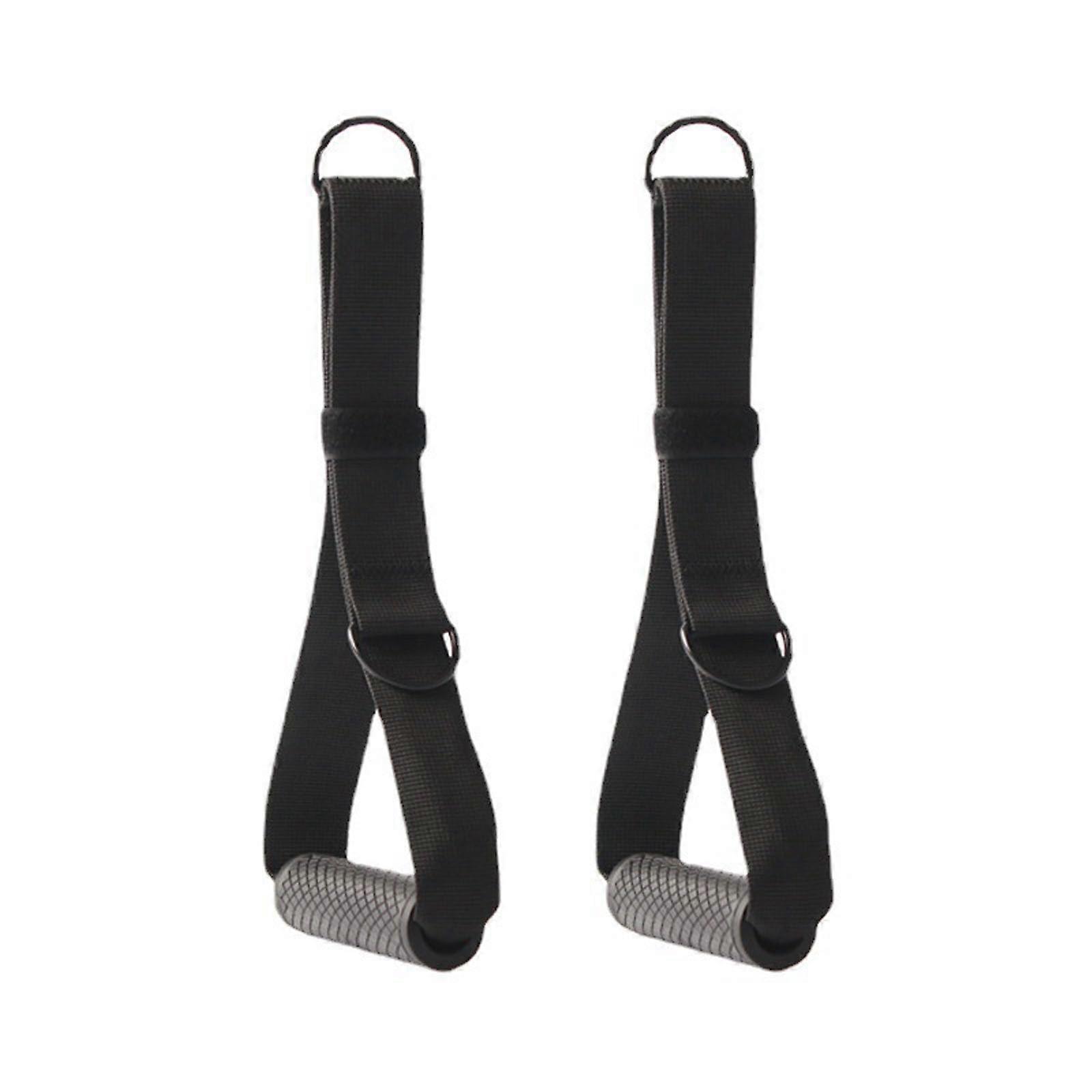 Heavy Duty Exercise Handle Cable Machine Attachments Resistance Band Compatible Universal Steel Gym Attachments