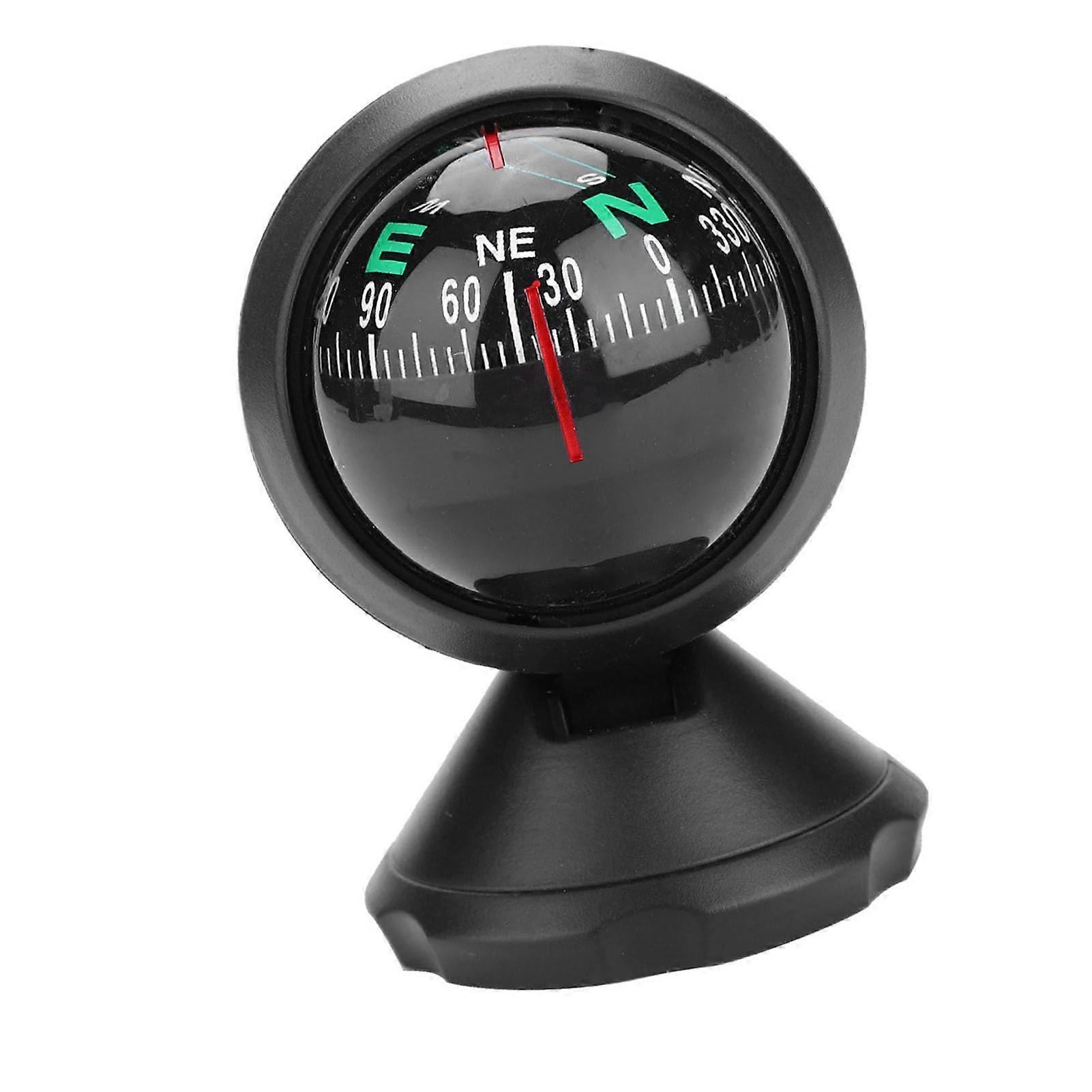 Adjustable Ball Compass for Car, Boat, Marine, Truck, Caravan with Quick Response, Easy-to-Read Display, Strong Adhesive for Night Vision