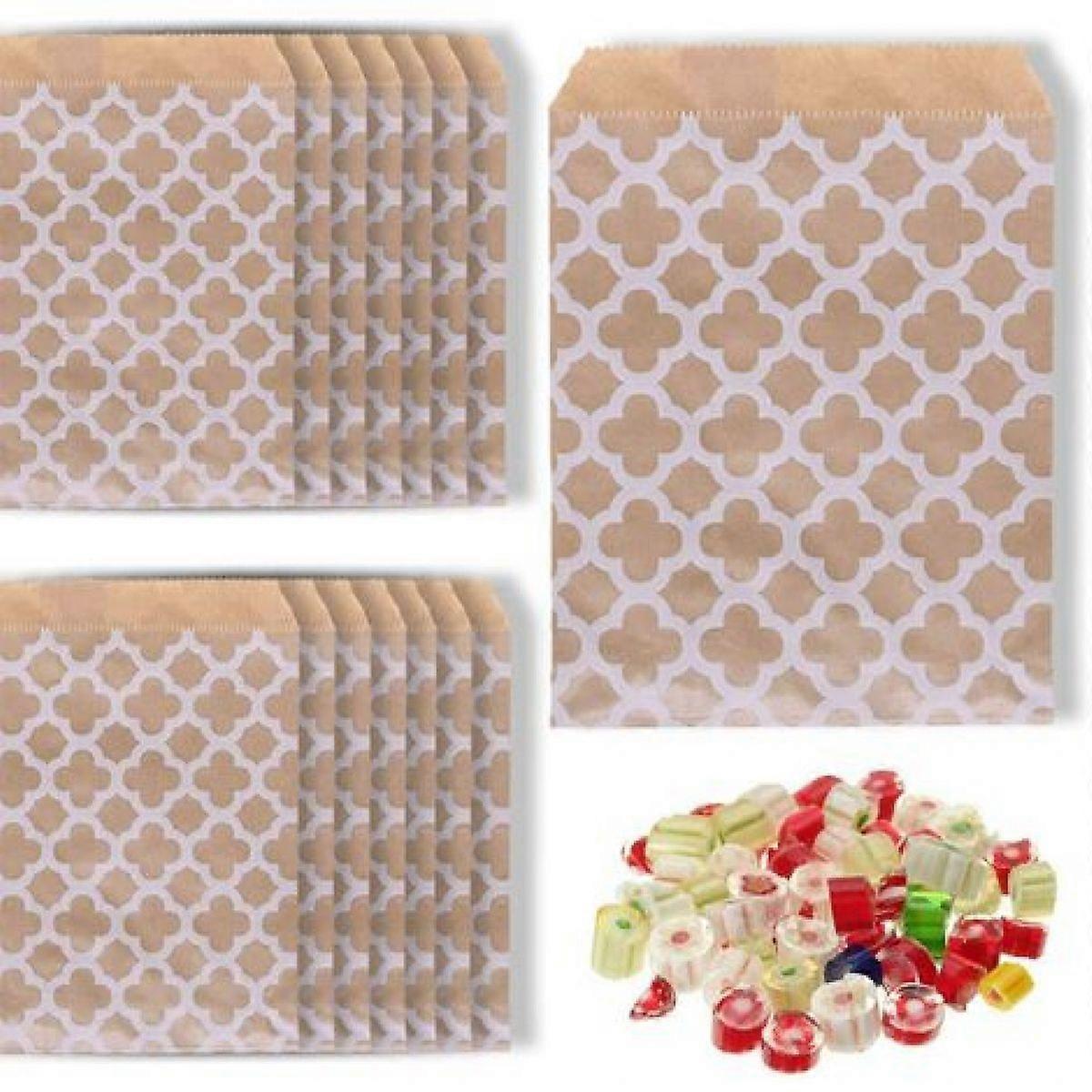 100PCS - Disposable Party Candy Paper Bag - Clover 13 * 18