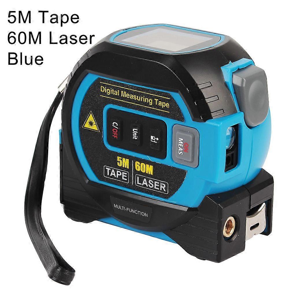 Tape Laser Meter Measure Ruler LCD Display With Backlight Laser Rangefinder 3 in 1 Building Measurement Device Distance Metre 5M