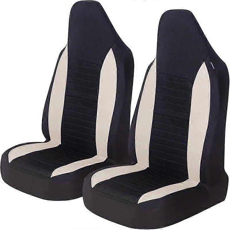 Sport Car Seat Covers Simple Front Pair Universal Bucket Auto Seat Protectors for Smart 450 for C1 Citron for Toyota Aygo 2007