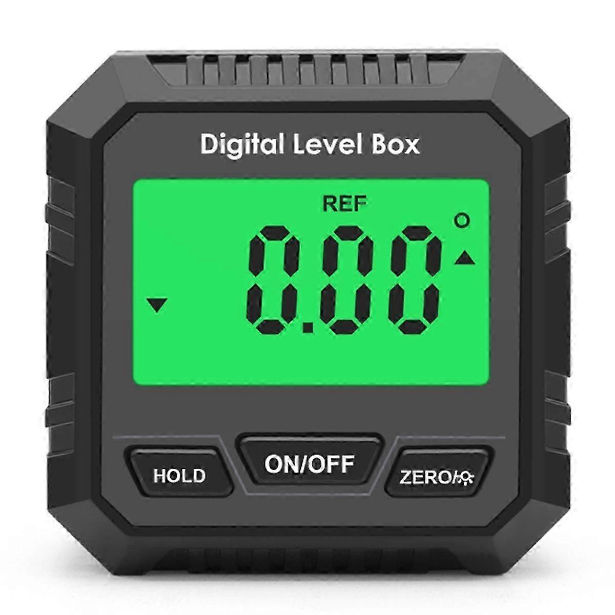 Universal Bevel Box 90 Degree Mini Electronic Digital Protractor Inclinometer Tester Measuring Tool Level Black