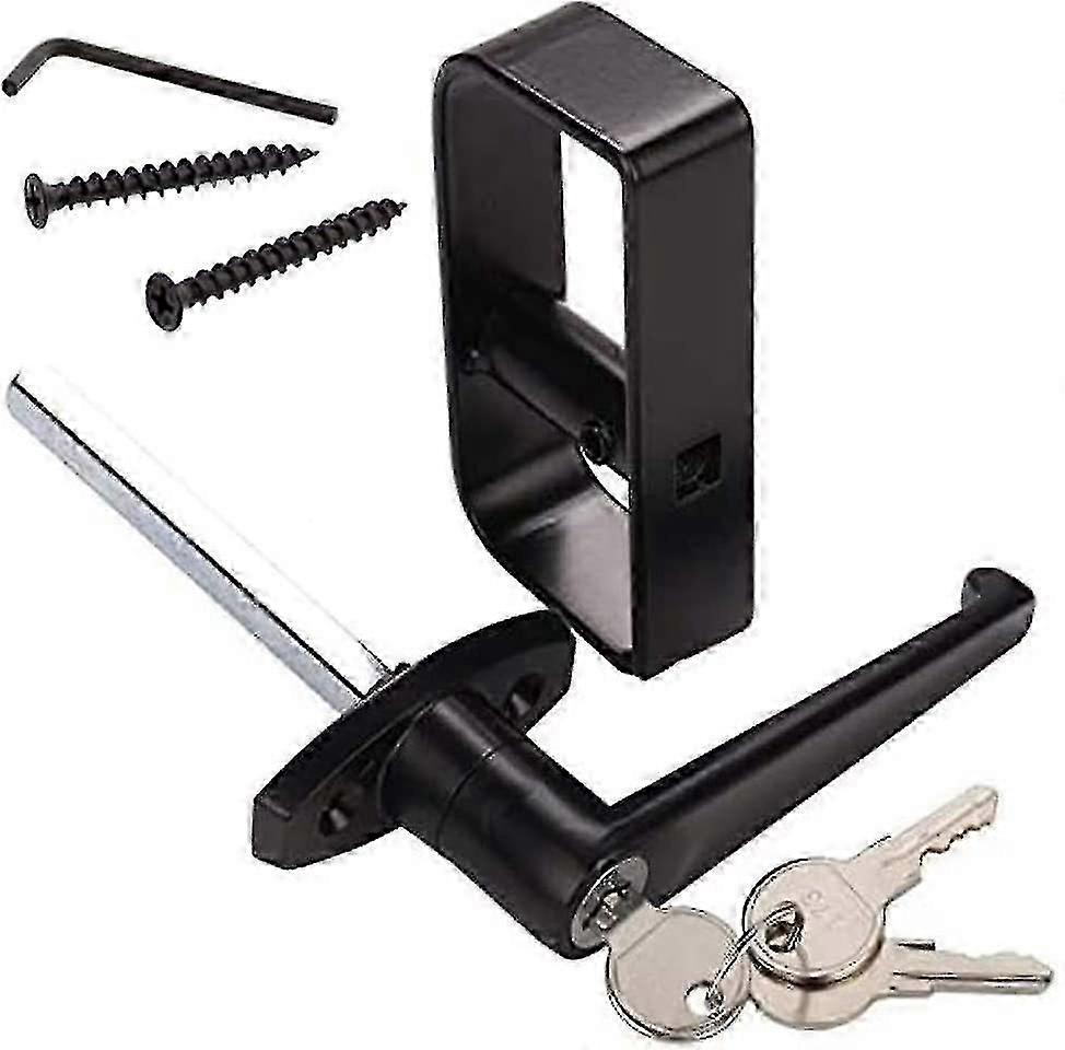 Shed Door Handle Lock Kit 4-1/2" L Handle With 2 Keys And 2 Screws Tw