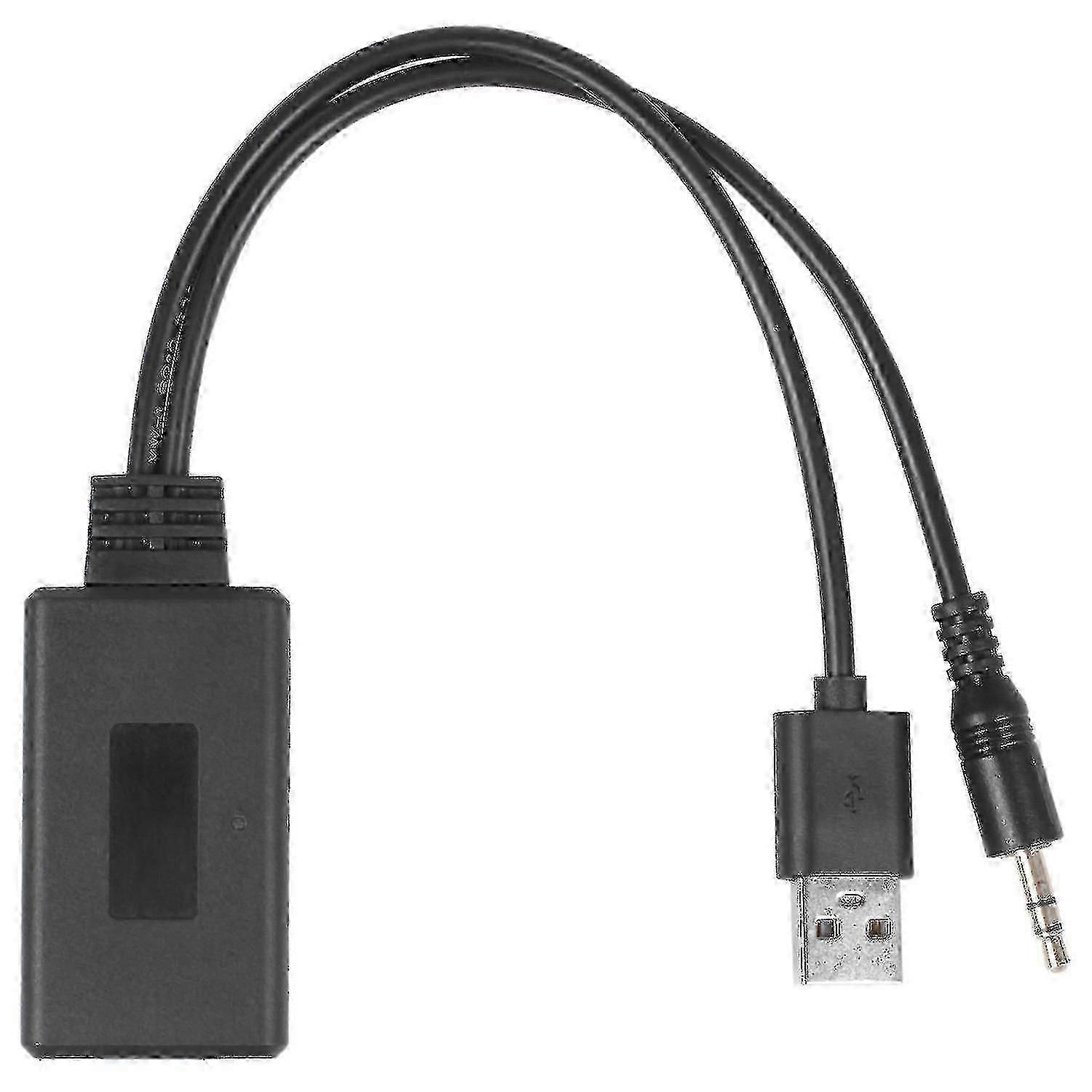 Car Wireless Bluetooth Module Music Adapter Auxiliary Receiver Aux Audio Usb 3.5mm Socket For E90 E