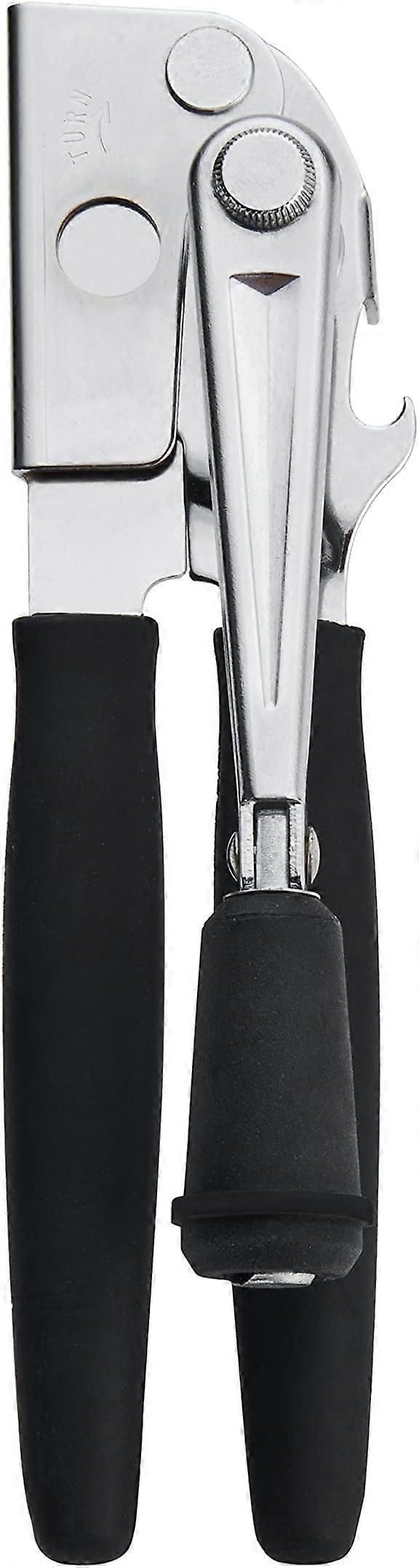 Black Easy Crank Can Opener with Folding Crank Handle