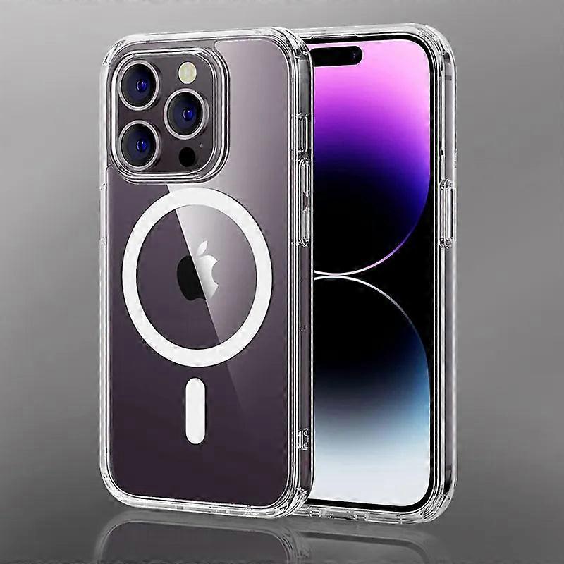 Magsafe Wireless Charging Clear Phone Case For Iphone 15 14 13